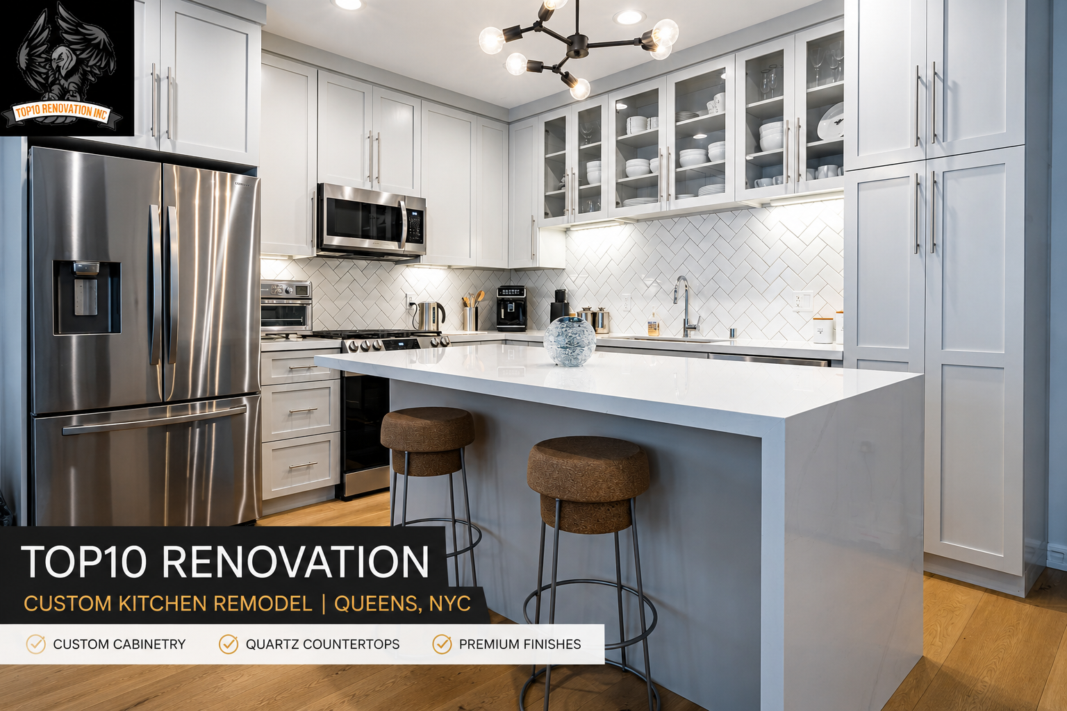 Top10 Renovation custom kitchen remodel Queens NYC