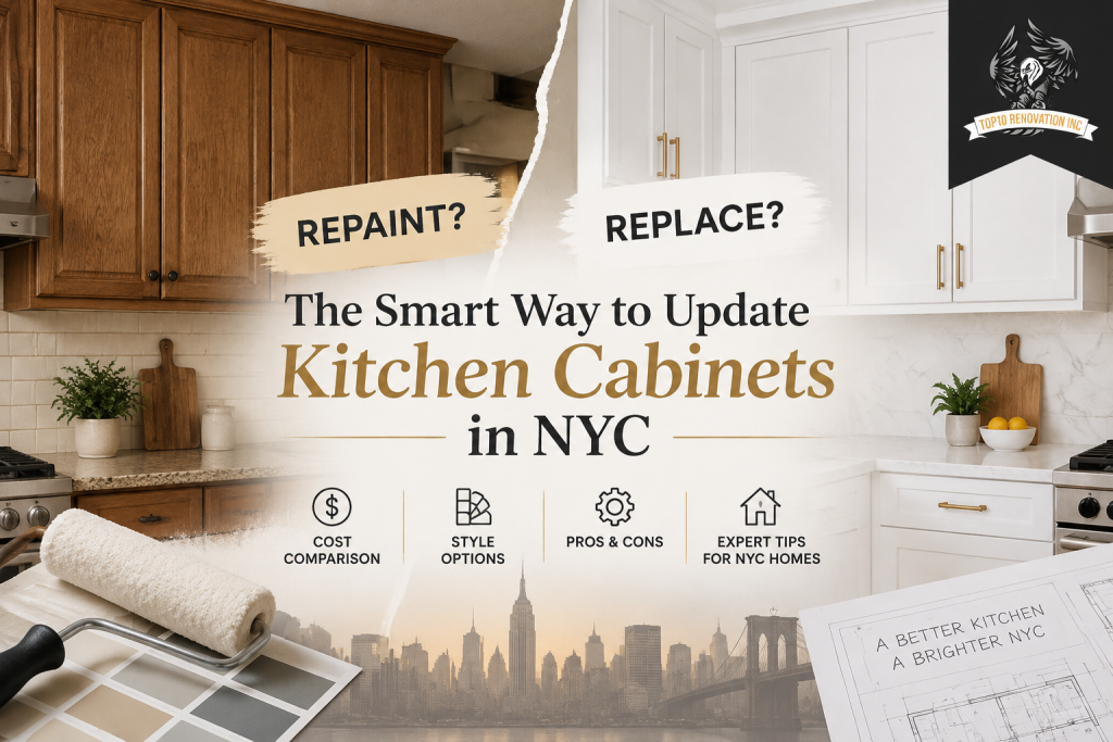 repaint or replace kitchen cabinets NYC